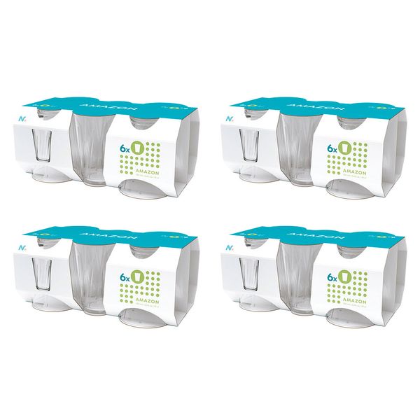 Kit 24 Copos Nadir Amazon em Vidro Transparente 190ml 5129641